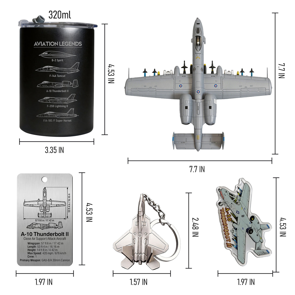 SkyTrove A-10 Warthog 1:100 Aircraft Gift Set
