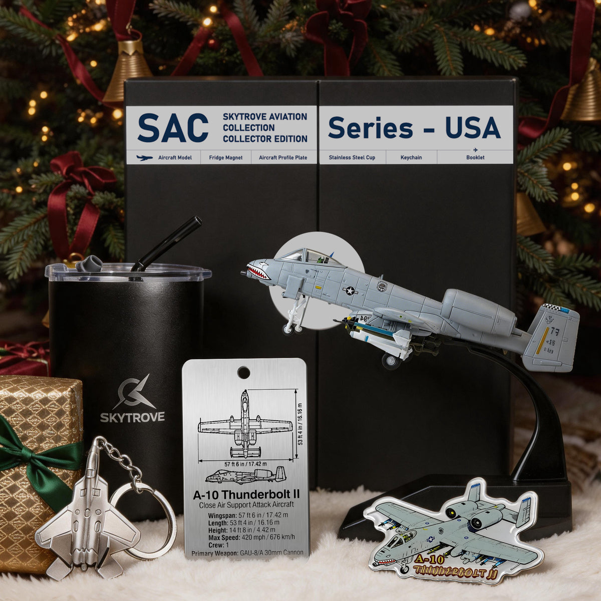 SkyTrove A-10 Warthog 1:100 Aircraft Gift Set