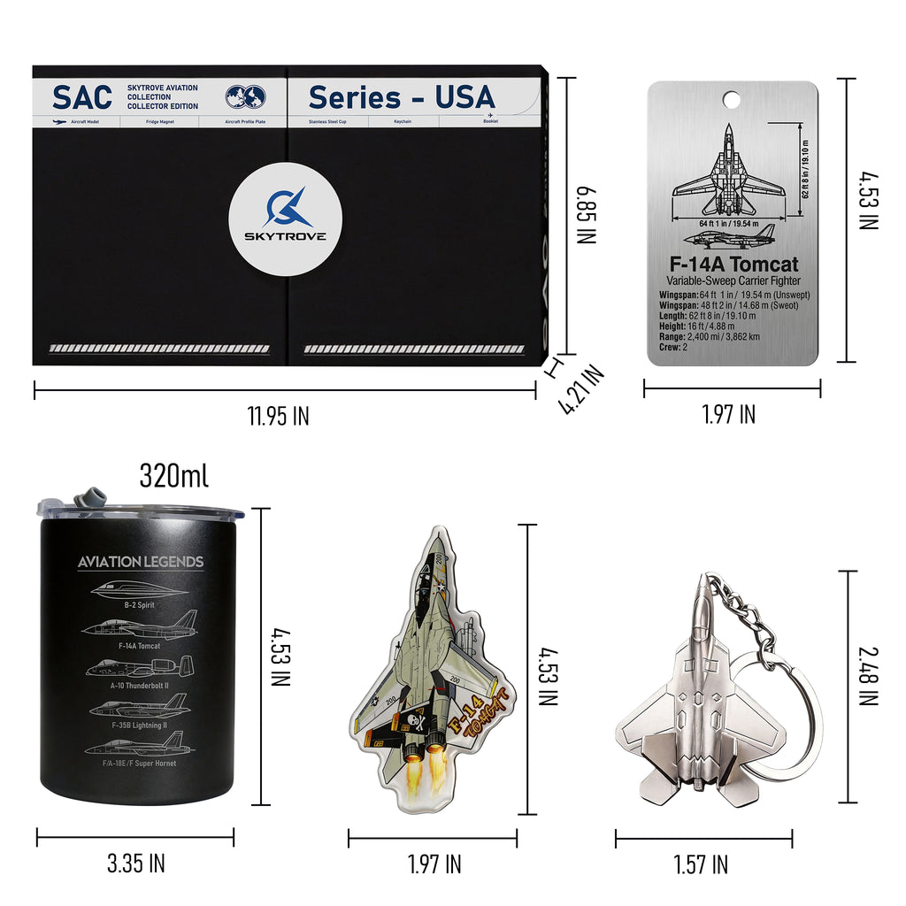 SkyTrove F-14 Tomcat Aviation Gift Set