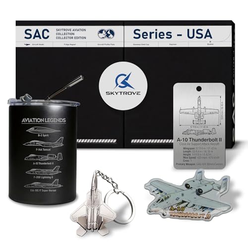 SkyTrove Military Aviation Mug Gift Set - A-10 Warthog