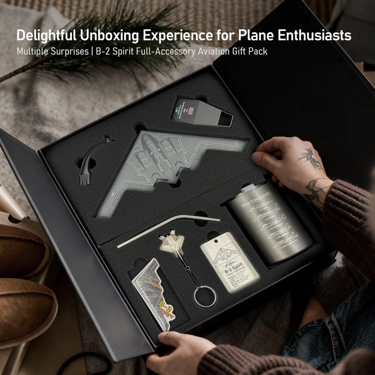 SkyTrove B-2 Spirit 1:200 Aircraft Gift Set