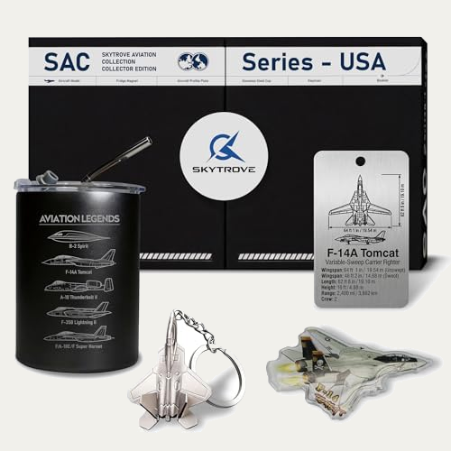 SkyTrove Military Aviation Mug Gift Set - F-14 Tomcat