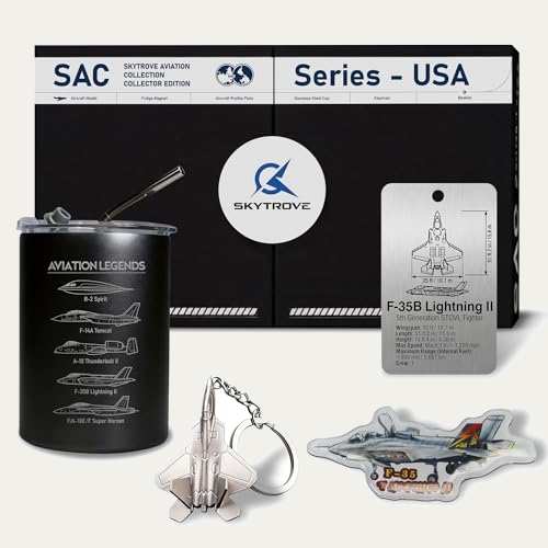 SkyTrove Military Aviation Mug Gift Set - F-35 Lightning II